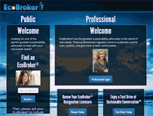 Tablet Screenshot of ecobroker.com